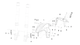 BENELLI TRK 251 Ön Çamurluk Bağlantı Demiri Takımı