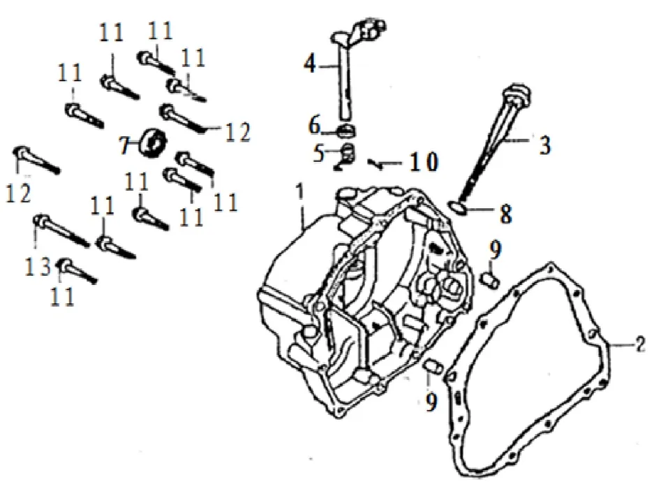 RKS GTR50 Motor Kapağı Sağ