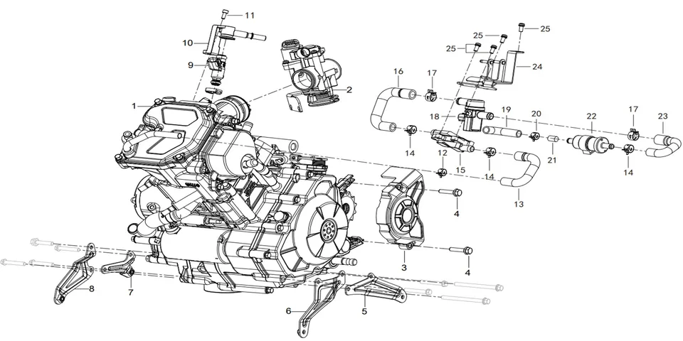 RKS SRK125-R Gaz Kelebeği Boş